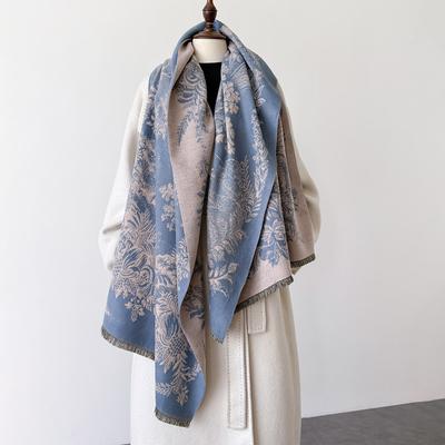 Luxury  Imitation Cashmere Print Scarf Women Winter Thick Warm Windproof Blanket Shawl Wrap Bufanda Poncho Echarpe Pashmina