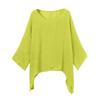 Womens Ladies Casual Plus Size Loose Cotton Linen Color Tops Shirt Blouse
