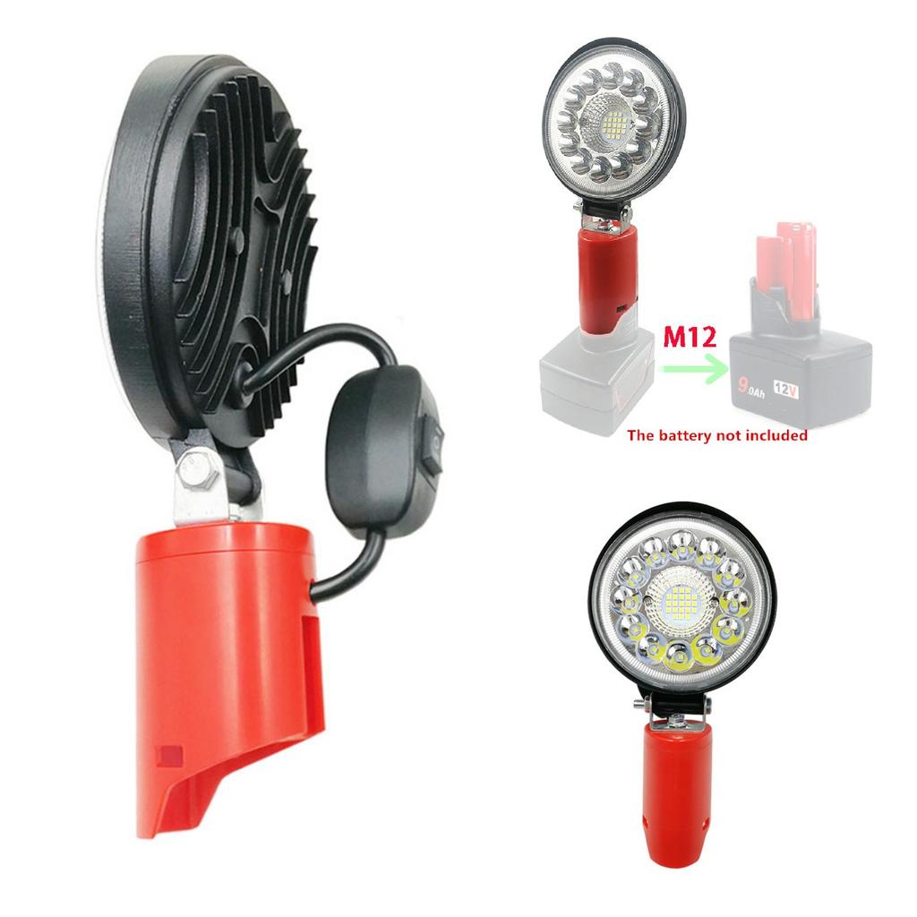 Wireless LED Work Light 4inch 33LED 5400LM 108W for Milwaukee M12 Battery