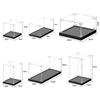 Transparent Acrylic Acrylic Display Case Stackable Design Wooden Bottom Dustproof Cover No-glue Assembly Display Box