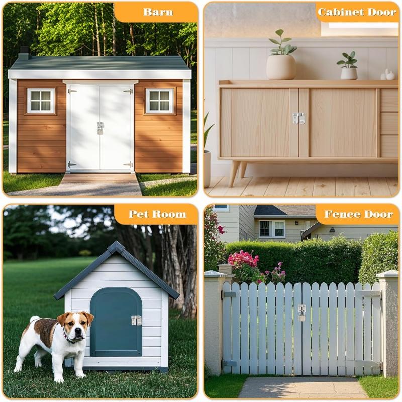 Thicken Stainless Steel Flip Latch Gate Latches Slide Bolt Latch Safety Door Lock Catch For Barn Cabinet Garden Bathroom Garage