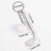 Simulation Mini Golf Ball Keychain Creative Metal Keyring Car Key Holder Bag Pendant Hanging Decoration Couple Gifts
