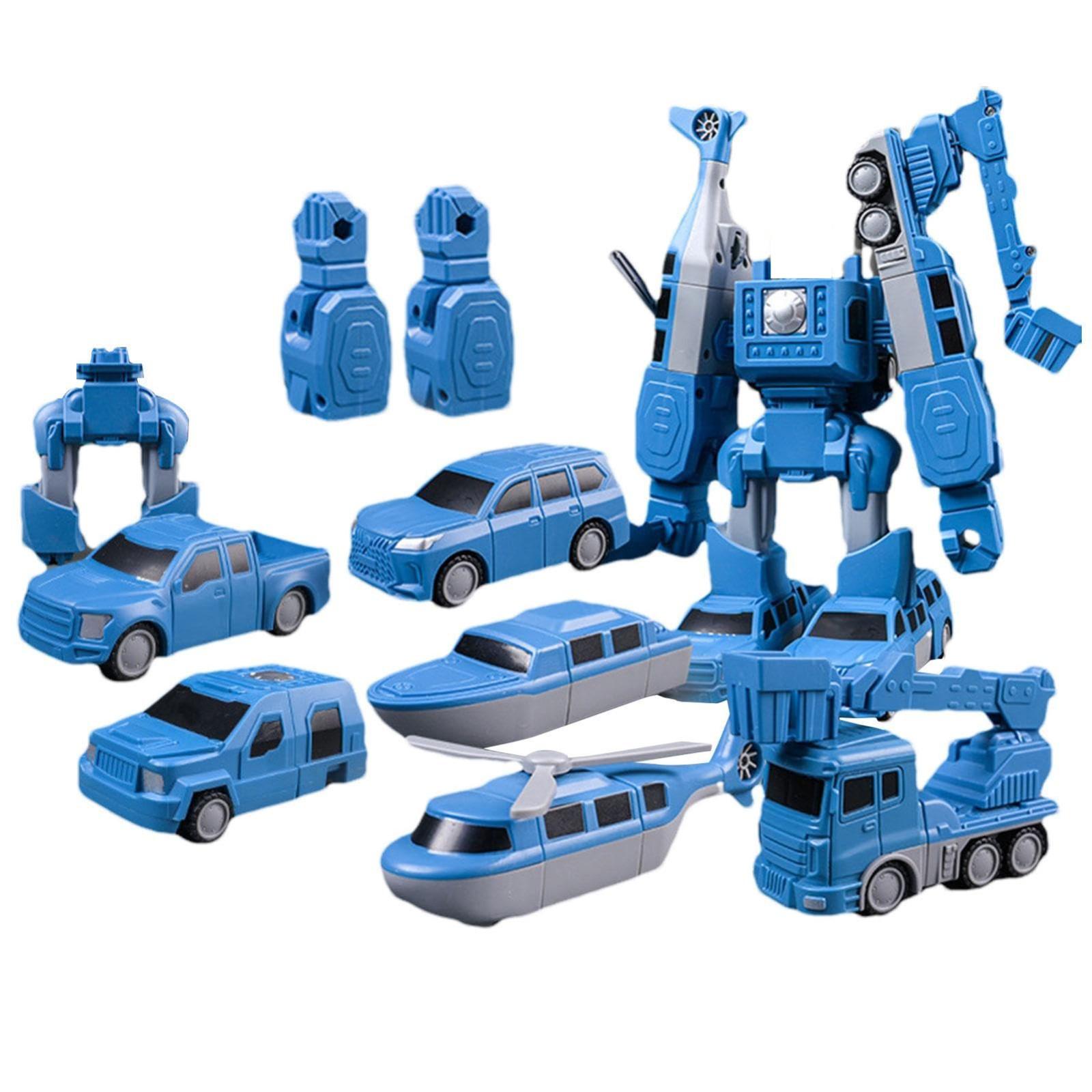 

Модульный набор игрушек-трансформеров, магнитные игрушки, магнитная игрушка-трансформер для машин, подарки для мальчиков и детей One Size синий