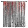 Red Leaves Birch Tree Forest Sheer Curtains Living Room Window Tulle Curtains For Bedroom Kitchen Home Decoration Voile Drapes