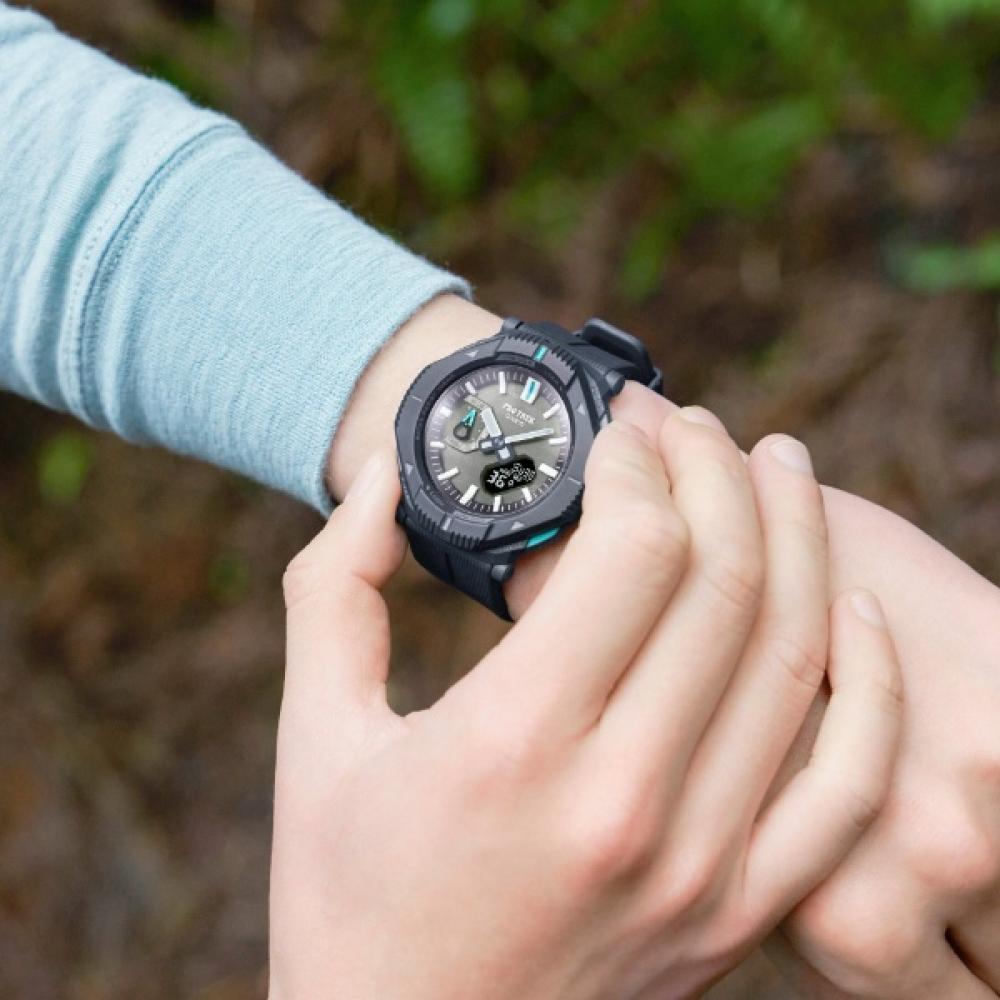 Casio [bluetooth Equipped Solar Watch] Pro Trek  Pro Trek  Hiker Line Charcoal Gray Prj B001 1jf