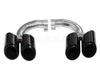 18-24 Model Porsche Quad Round Black Titanium Tailpipe Exhaust Tip