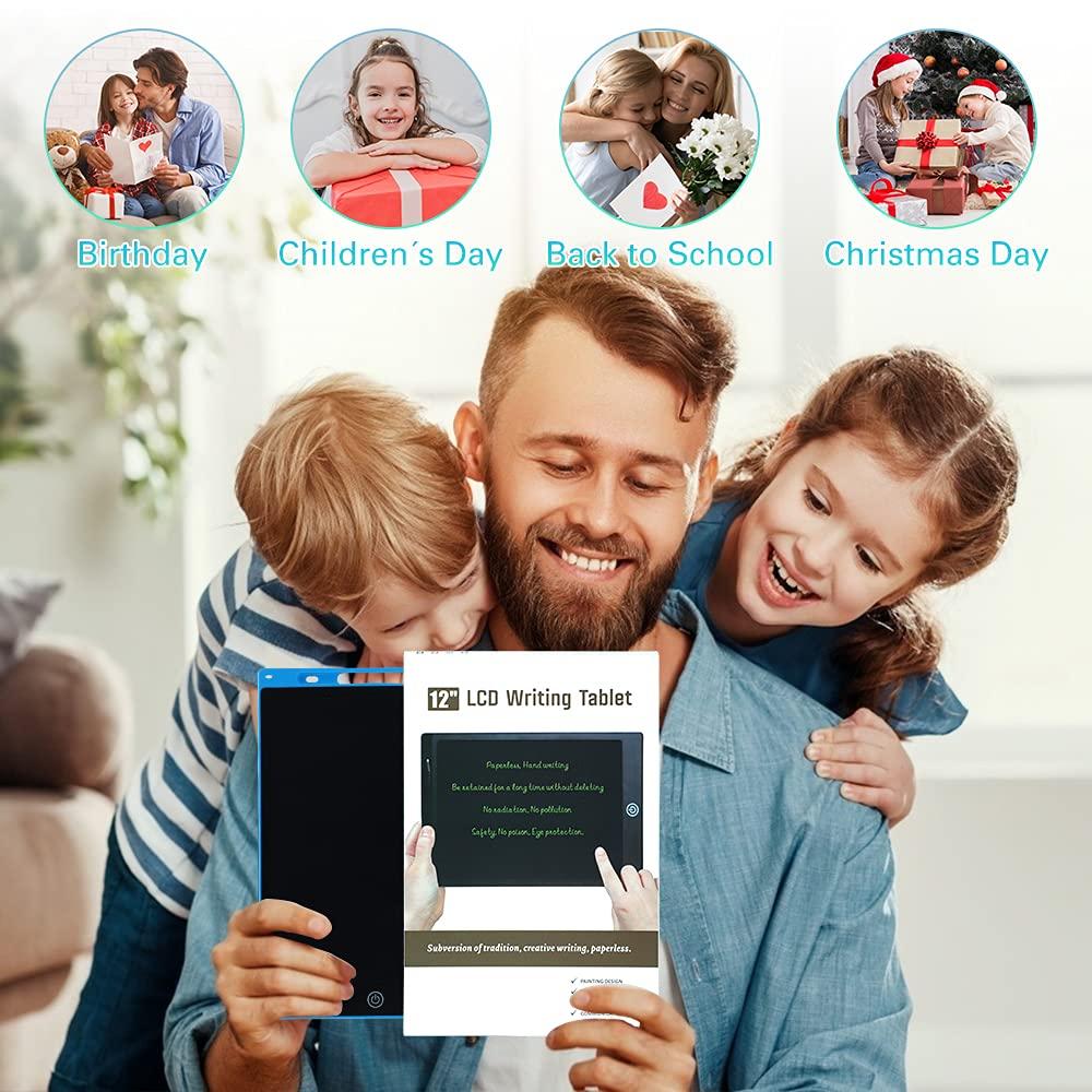 12 Inch LCD Smart Writing Tablet Electronic Drawing Doodle Board Art Colorful Handwriting Pad Gift For Kids Ultra-thin With Pen