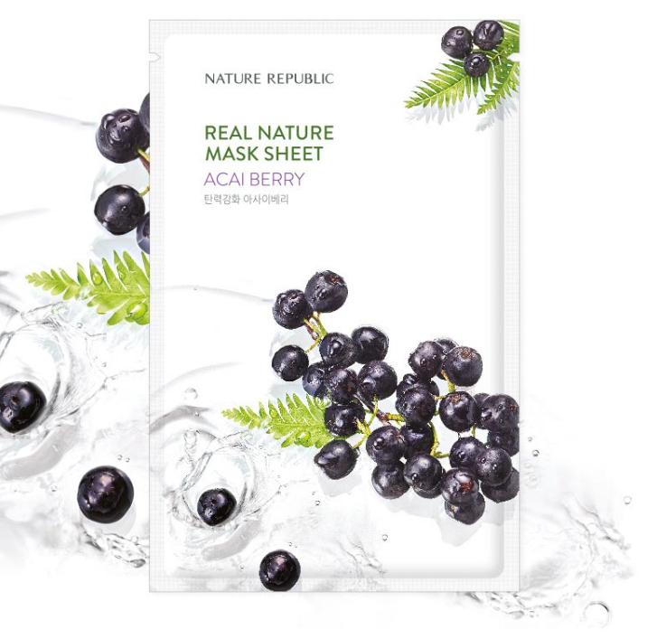 Nature Republic Feuille de masque Real Nature (10 feuilles)