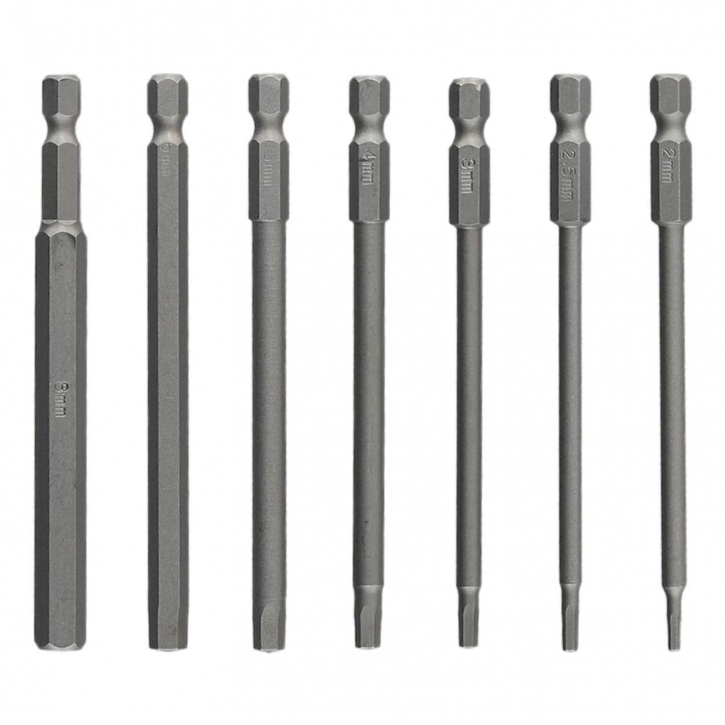 Hex Head Hex Bit Long Lasting Magnetic Metric Grey