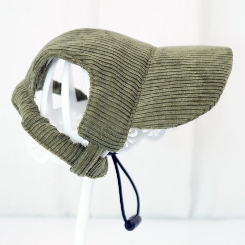 Pet Sun Hat Dogs - Corduroy Baseball Cap In Multiple Colors Adjustable Fit Small To Large Breeds