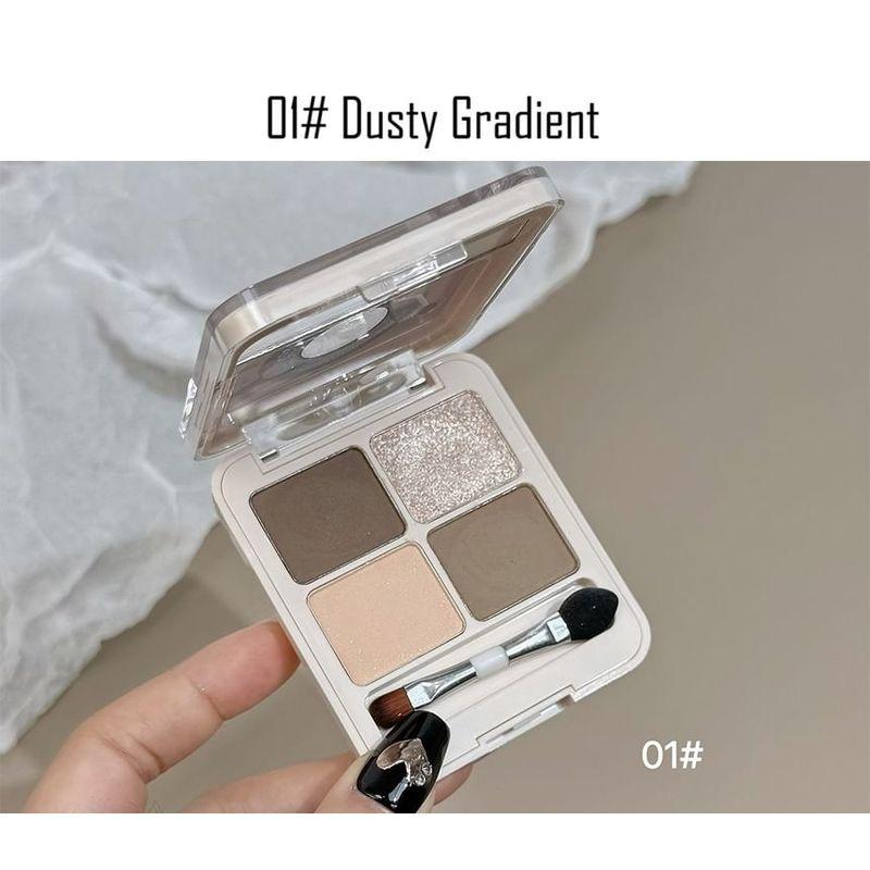 Kunstwert - Vinyl-Schallplatte Lidschattenpalette in vier Farben - 4 Arten