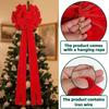 Big Soft Velvety Fabric Bowknot Christmas Tree Top Bowknot Ornament For Mantels Wedding Birthday Christmas Celebration
