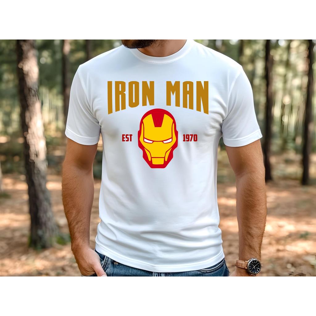 Maglietta Grafica ZX Stark 1970 Ironman per Fan degli Avengers Regalo Uomo Cotone Estate Manica Corta Tee Harajuku Gotico Horror Streetwear