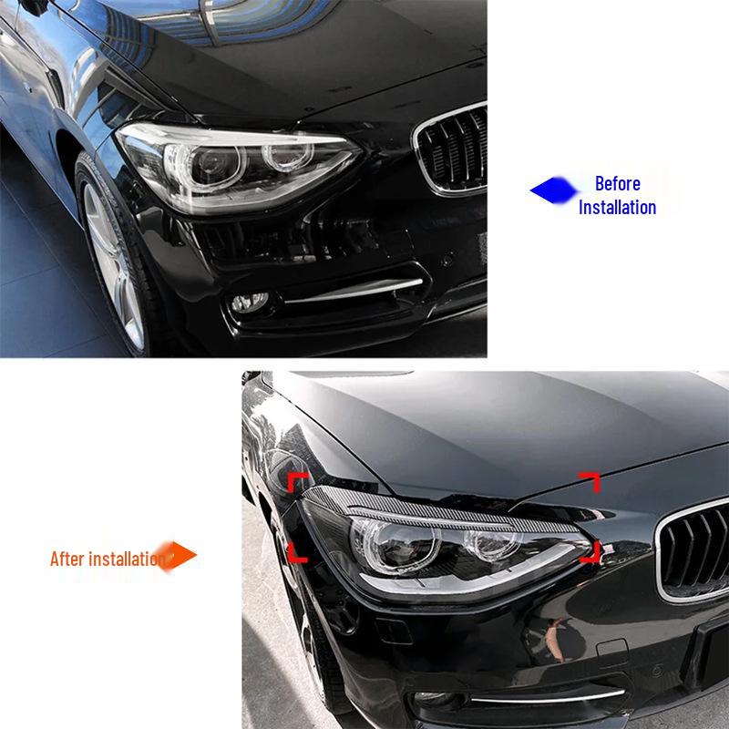 2011-2014 BMW 1 Series F20 F21 High-Spec Headlight Eyebrow Stickers