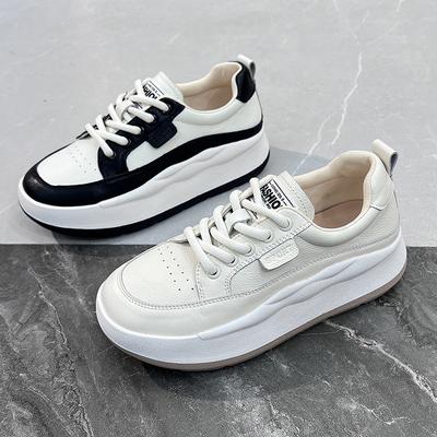 Sports and Leisure Shoes for Women 2026 New Four Season Shoes Korean Version Versatile Retro Thick Soled Student Board Shoes