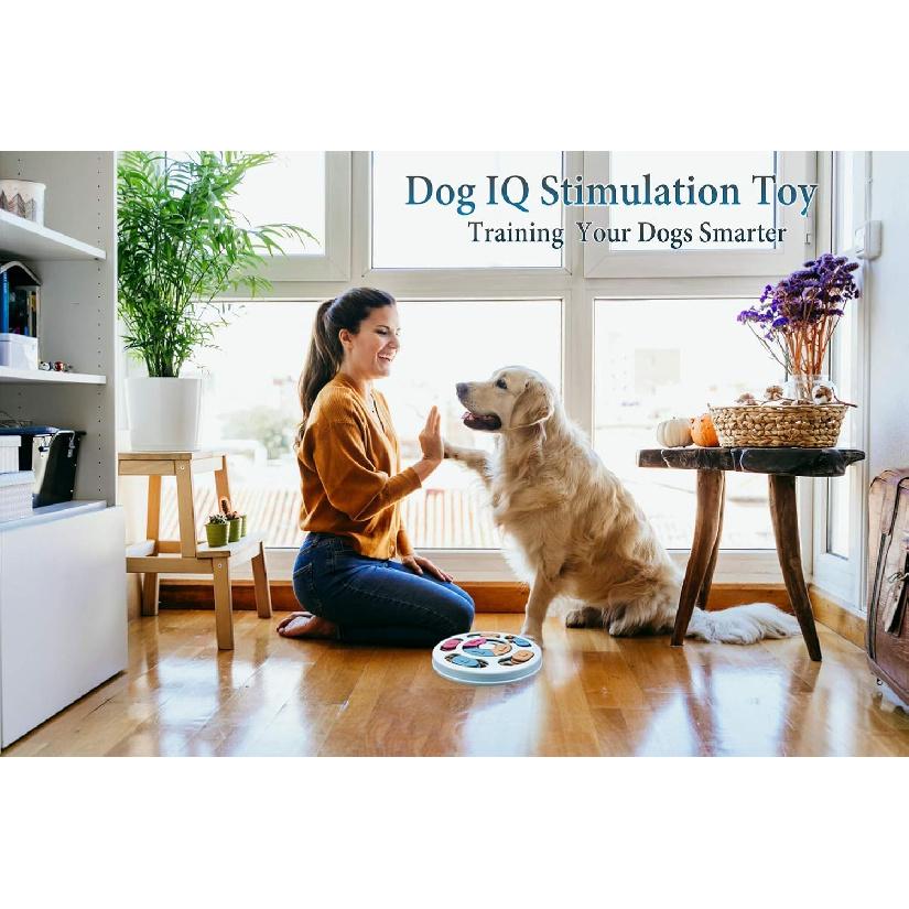 Dog Puzzle Toys, Interactive Dogs Game, Pets Enrichment Toys for Puppy Mentally Stimulating Feeding Dispenser Dog Treat Puzzle Feeder for