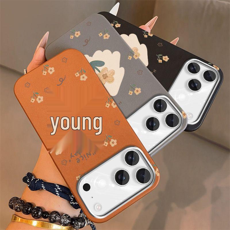 Artistic Floral Soft Shell Case for iPhone 17 Pro Max/16 Pro/15/14