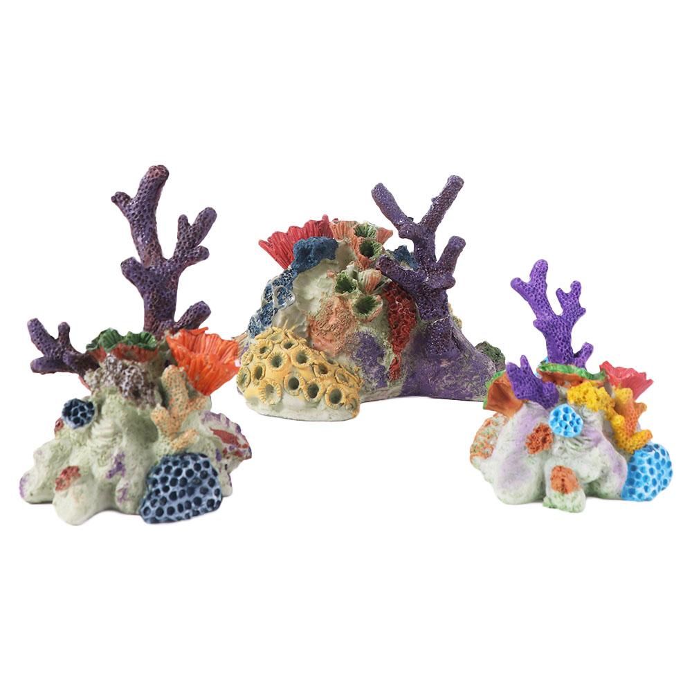 Simulation Coral Landscaping Decorative Coral Reef Ornament Fish and Shrimp Shelter Fish Tank