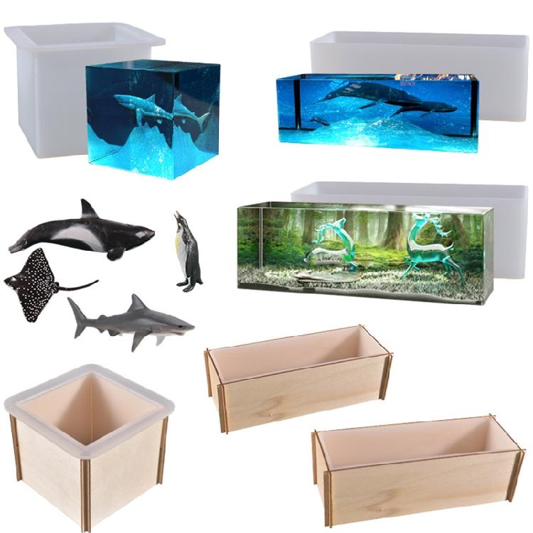 Rectangle Resin Molds Cube Silicone Molds Resin Epoxy Casting Molds for DIY