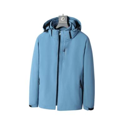 Men's Winter Jacket, Thickened Velvet, Outdoor Waterproof Three-in-one Detachable Two-piece Breathable Mountaineering Jacket
