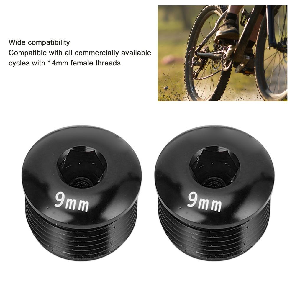 2PCS Aluminum Alloy Cycle Pedal Dust Cover M14 Thread Bike Pedal Screw Cover Bike Pedal Protection