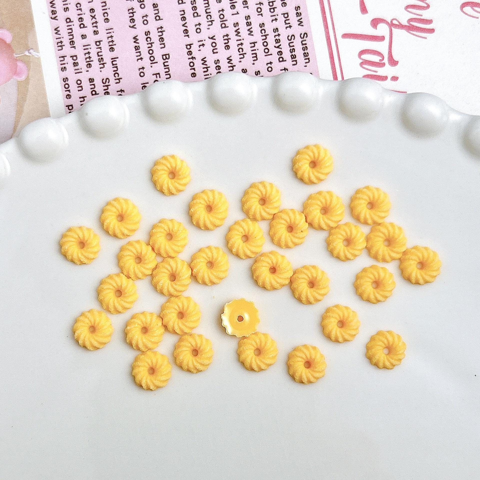 

Macaron Cookie Circle Cream Glue Accessories Phone Case DIY Handmade Materials Resin Materials помаранчевий