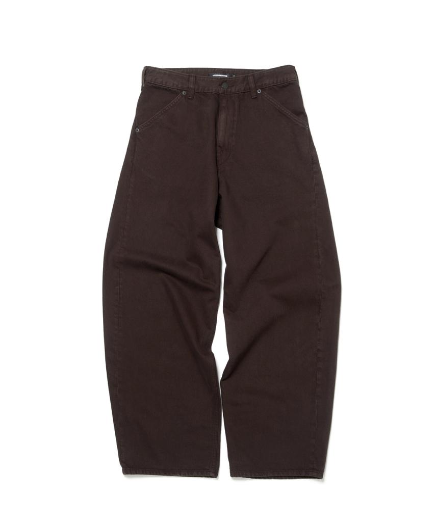 Haechinglum Wide Curve Jeans Brown
