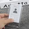 Acrylic Transparent Id Card Holder Name Tag Holder For Employee Worker Office Meeting Company School Students Bus Card Holders