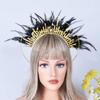 Enchanting Goddess Inspired Feather Crowns for Costume Event Cosplay Celebrations snd Special Occasion Outfits
