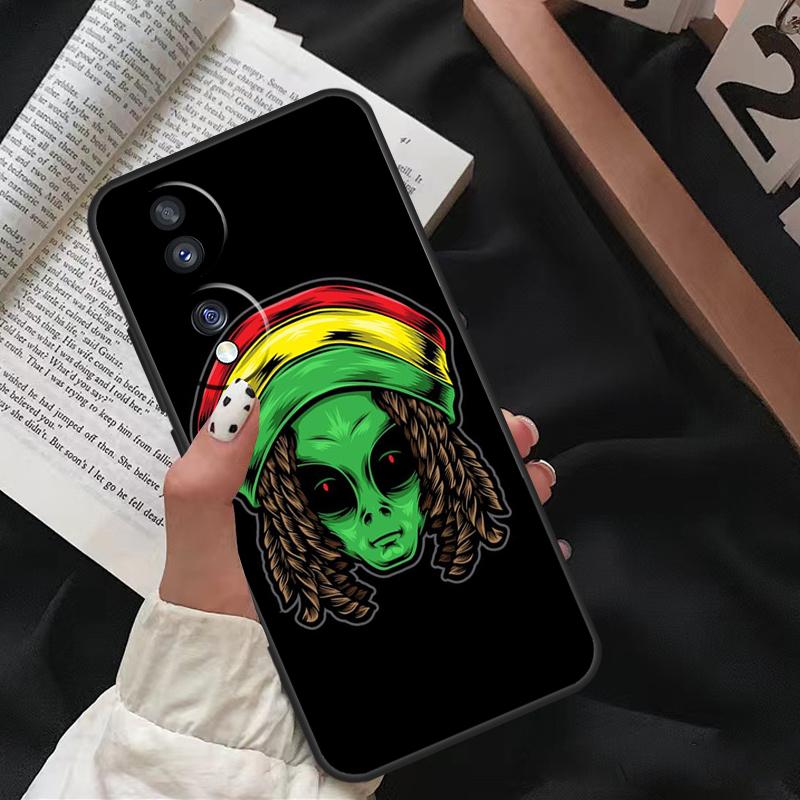 Cartoon Space Alien UFO Case For Honor X8 X9 X7 X6 a 8X 9X X9a Cover For Honor Magic 5 Pro 10 50 70 90 Lite Coque