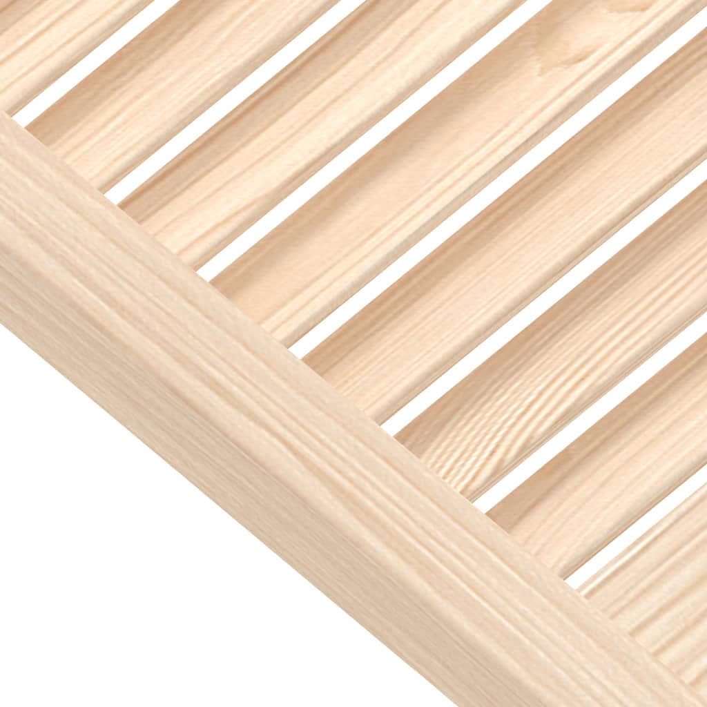 Slatted Design Cabinet Door 61.5 X 49.4 Cm Solid Pine Wood