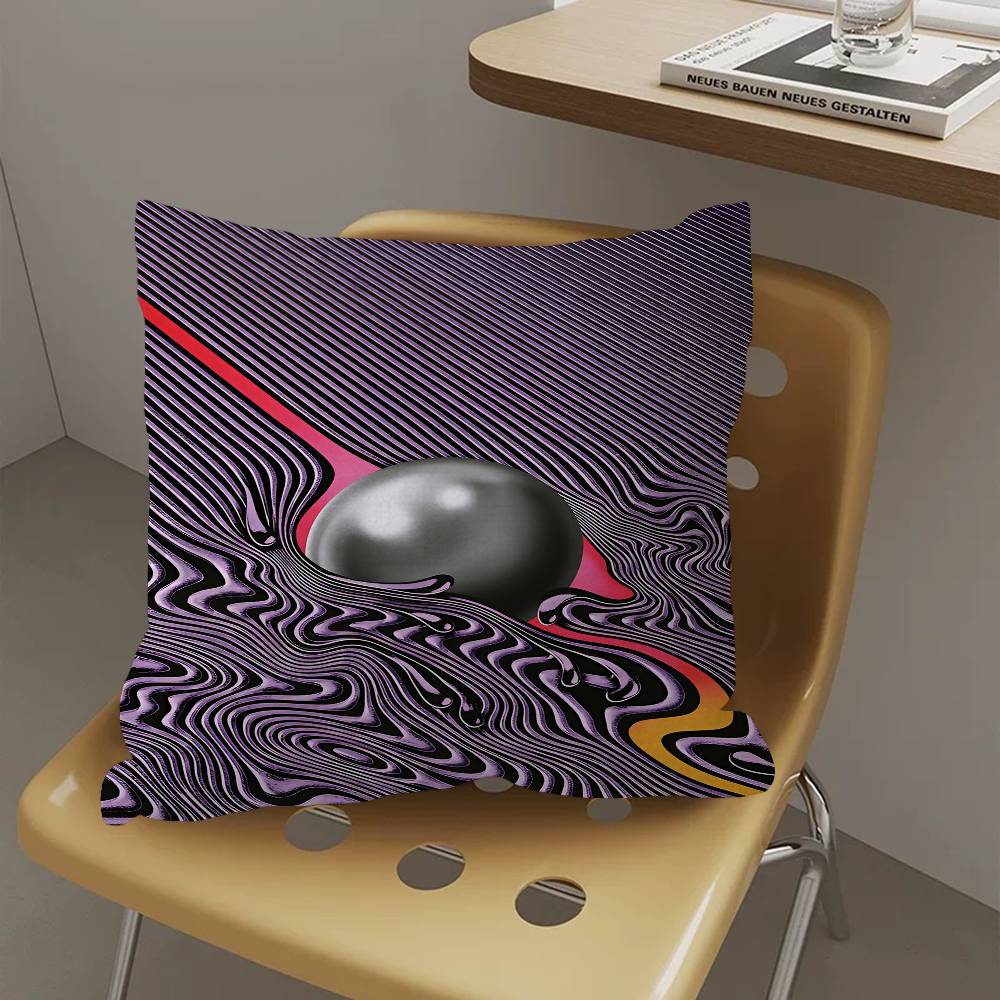Band T-Tame I-Impala Pillow Covers Cartoon Sofa Decorative Home Double-sided Printing Short Plush Cute Cushion Cover