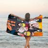 1pc NARUTO (2) Beach Towel, Beach and Seaside Swimming Pool Equipment, Fashion Pattern, Rectangular, Travel Essentials
