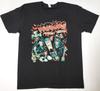 T-shirt METEORS Psychobilly Rock Band Homme Adulte Rétro Noir Nouveau