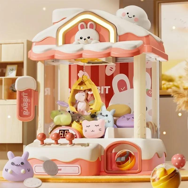 Automatic Mini Claw Machine Toys For Children Coin Operated Play Game Arcade Crane Doll Machines Kids Birthday Christmas Gifts
