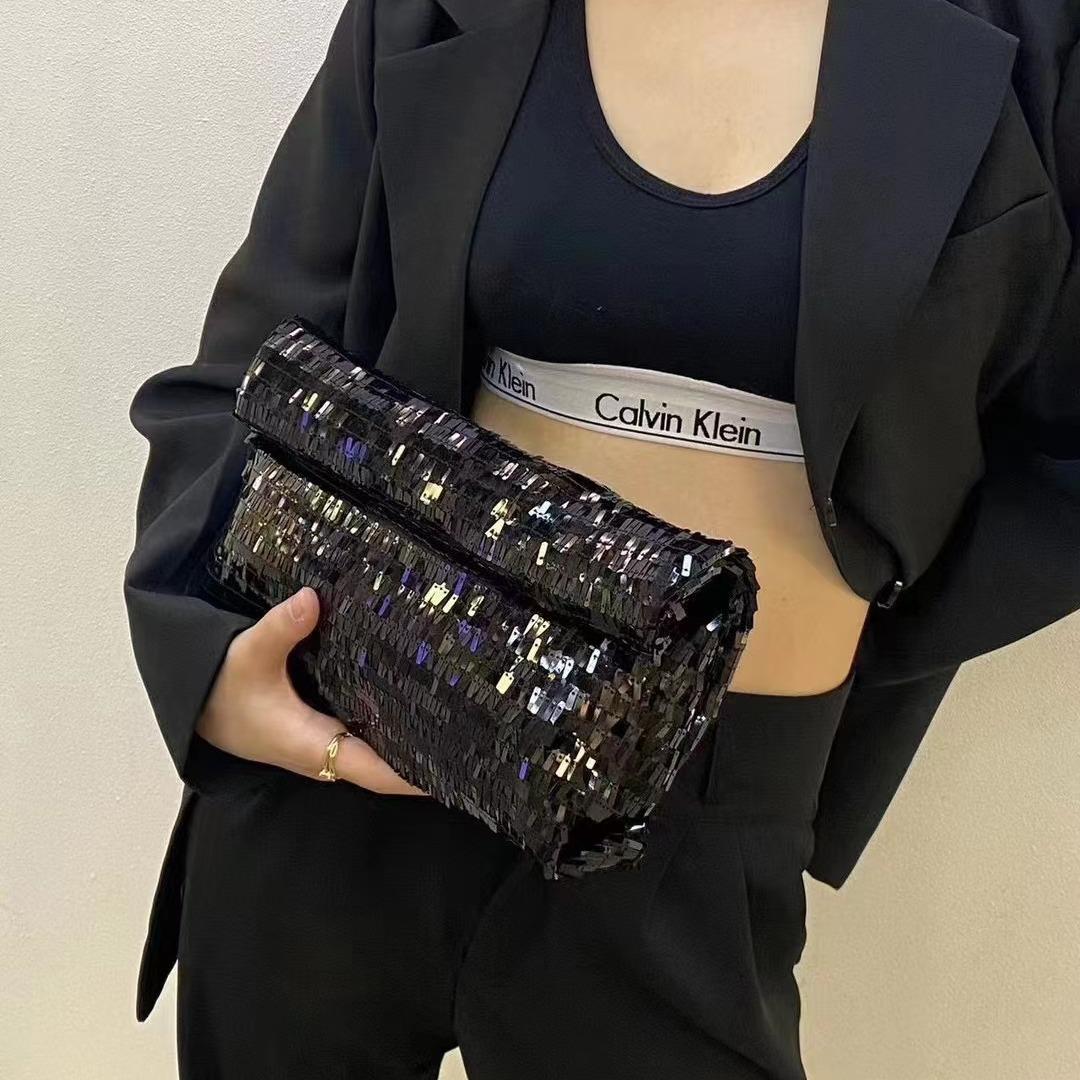 

Модные блестящие женские клатчи Серебряные пайетки Трендовые вечерние женские вечерние сумки сумочка телефон Клатчи кошелек