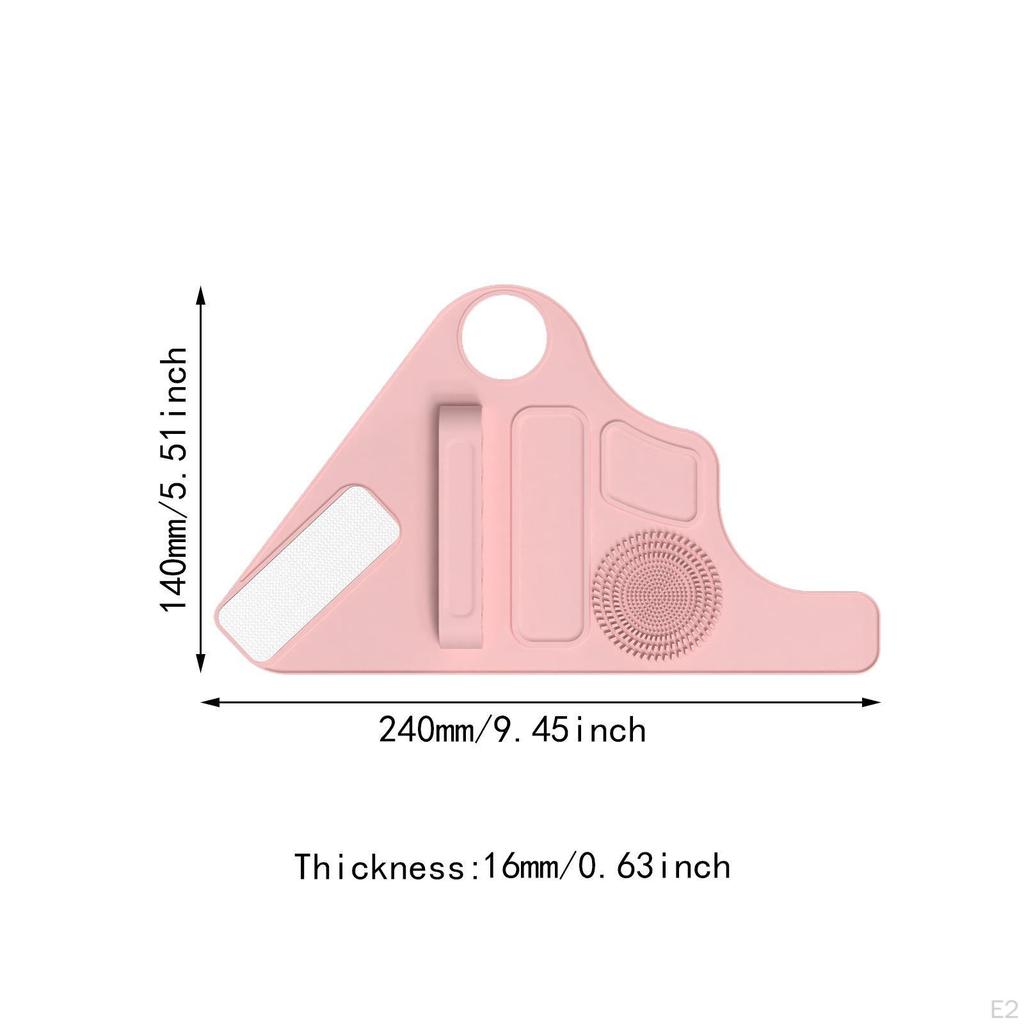 Brush Cleaning Mat Beauty Tool Organizer Makeup Holder Wristband for Eyeliner