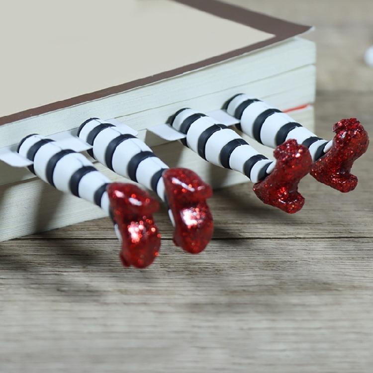 Novelty 3D High Heels Bookmarks Slip Resistant Book Page Divider Appreciation Present for Teacher Book Lover Reader