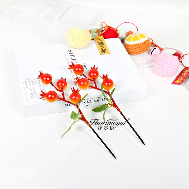 

10 шт. Рождественский декор из пенопластовых ягод, искусственный букет, украшение для рождественской елки, домашний декор, подарок своими руками на Новый год 2026, аксессуар Navidad 10Pcs оранжевый