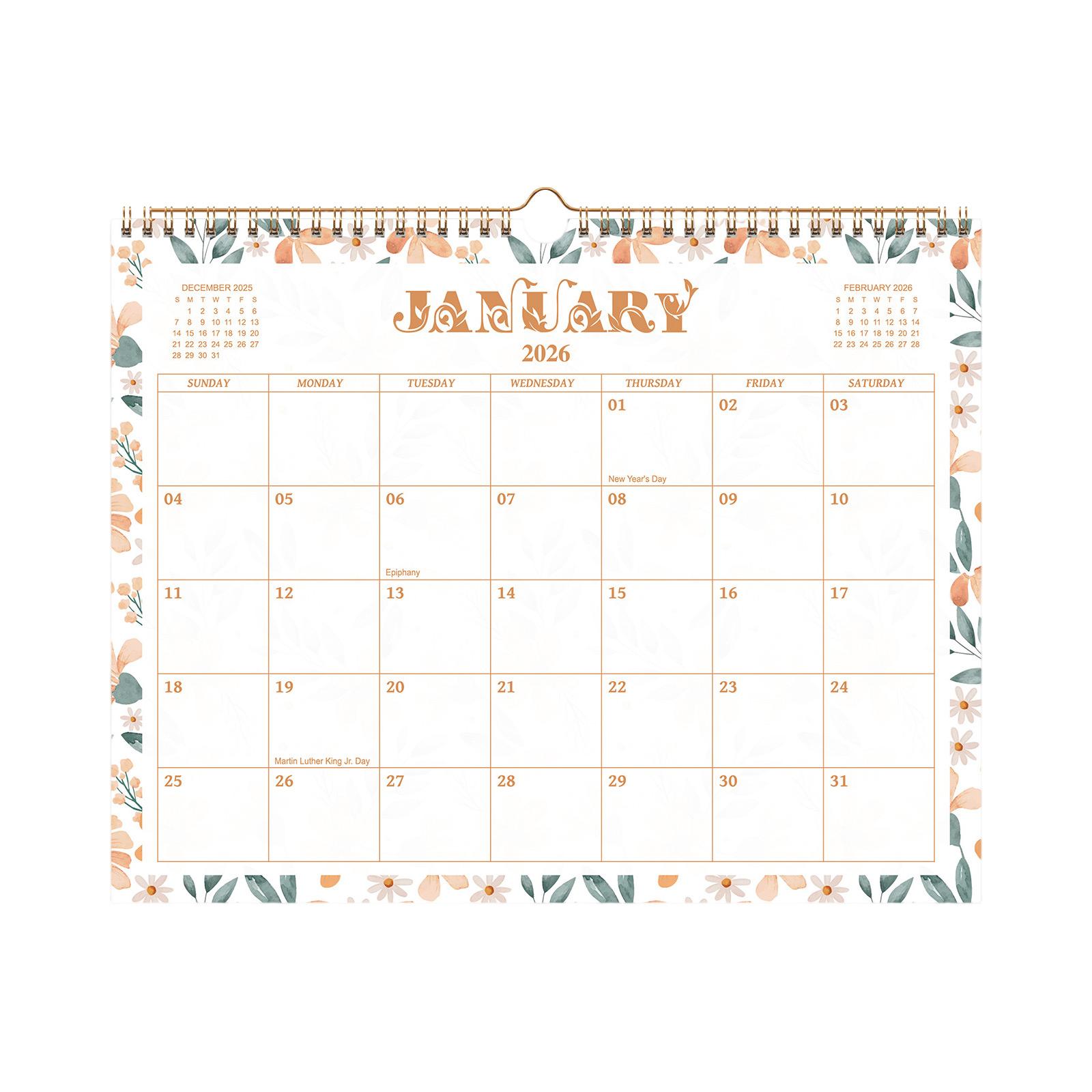 

Гарний календар для вітальні, на стіну, календар важливих свят та річниць One Size