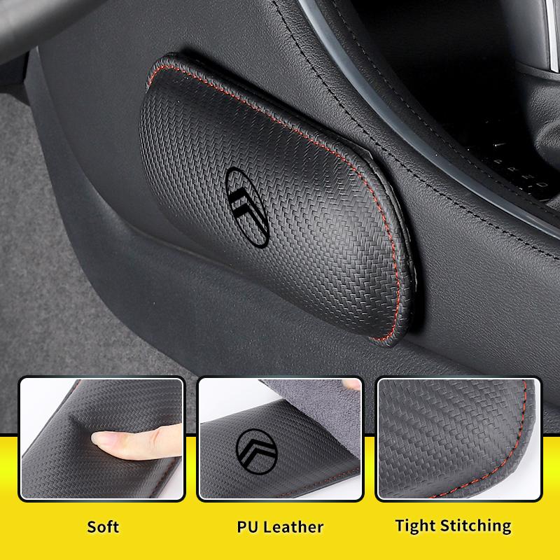 AIU1 Car Knee Pad Leg Knee Cushion Car Door Armrest Accesseries For Citroen C4 C3 C5 C1 C2 Berlingo Celysee Cactus Picasso Aircross