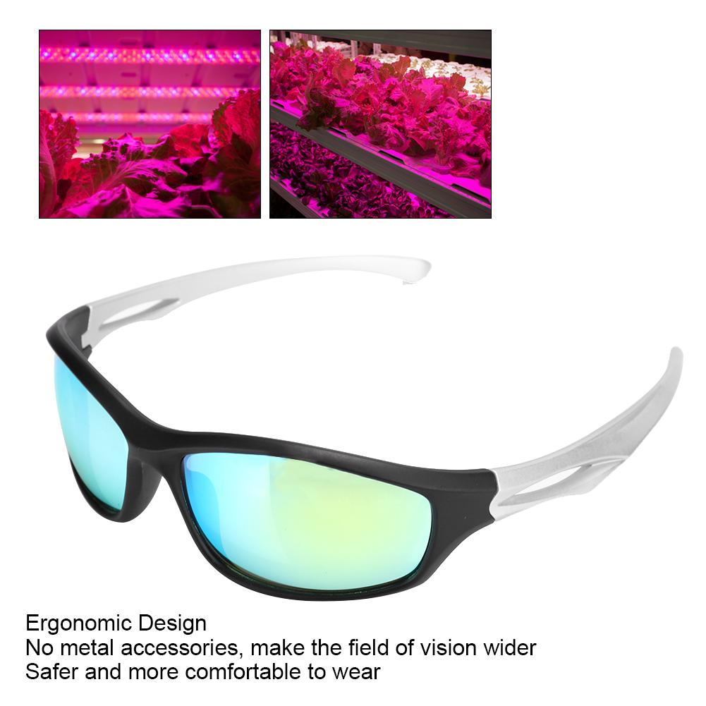 Professional LED Grow Room Goggles UV Polarizing for Greenhouse Tent Hydroponics Plant Light Eye
