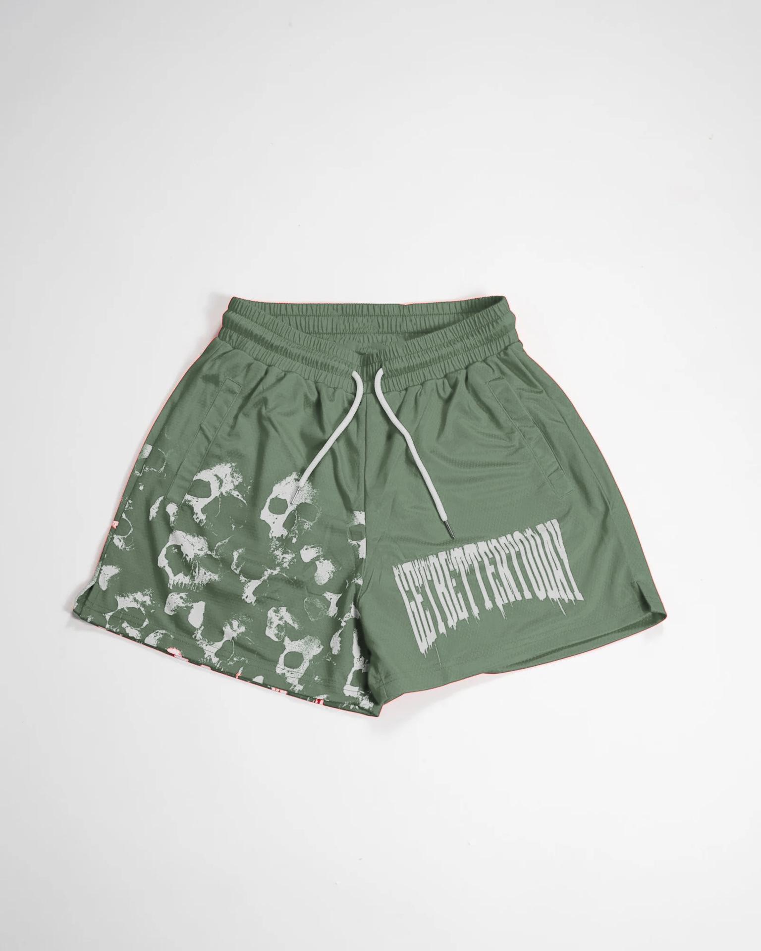 

Мужские быстросохнущие сетчатые шорты для бокса и бега S светло-зеленый