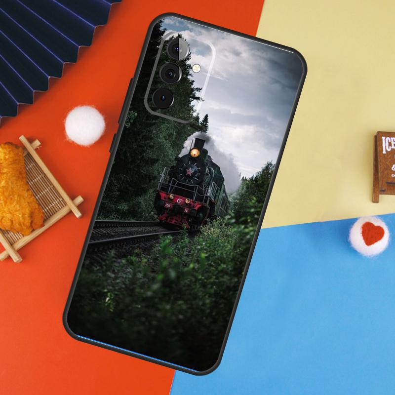 Train Rail Sunlight Case For Samsung Galaxy A14 A34 A54 A55 A35 A15 A73 A53 A33 A23 A13 A12 A32 A52 A51 Cover