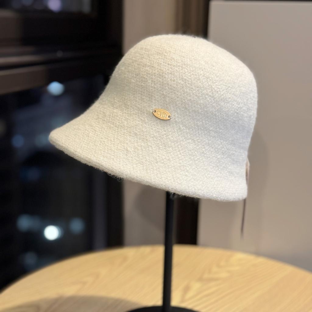 New Autumn and Winter Irregular Brim Fisherman's Hat for Women Versatile Casual High Grade Plush Face Covering Warm and Windproof Fisherman's Hat