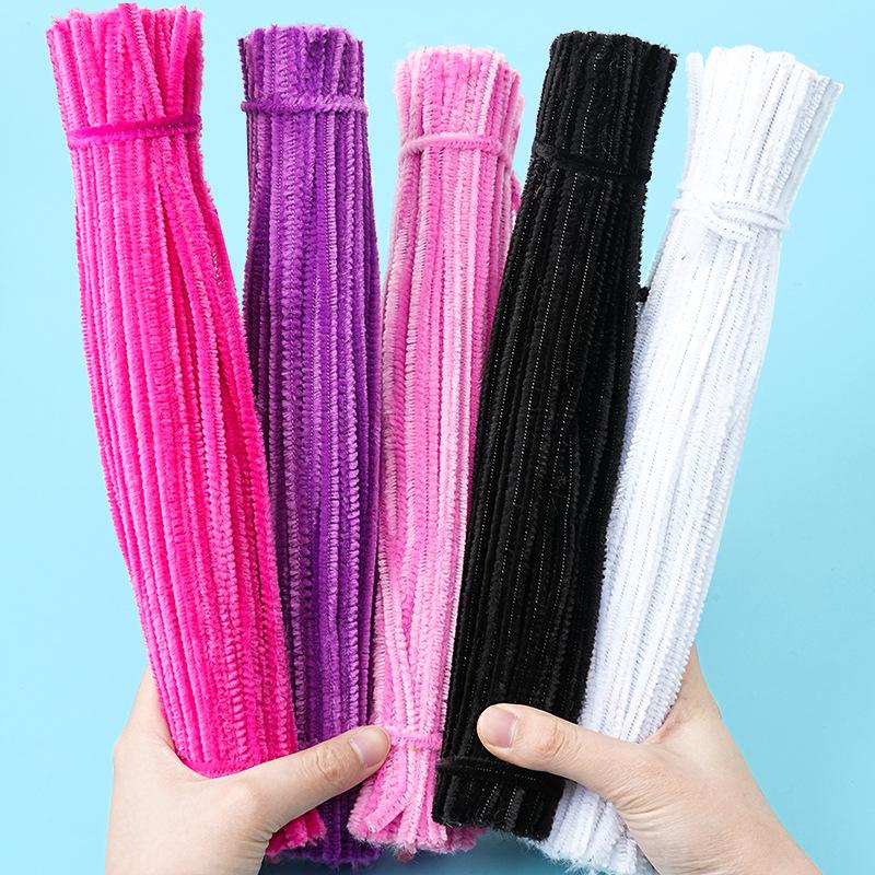 Handmade DIY Chenille Stem Fluff Flower Headband Ornament Material