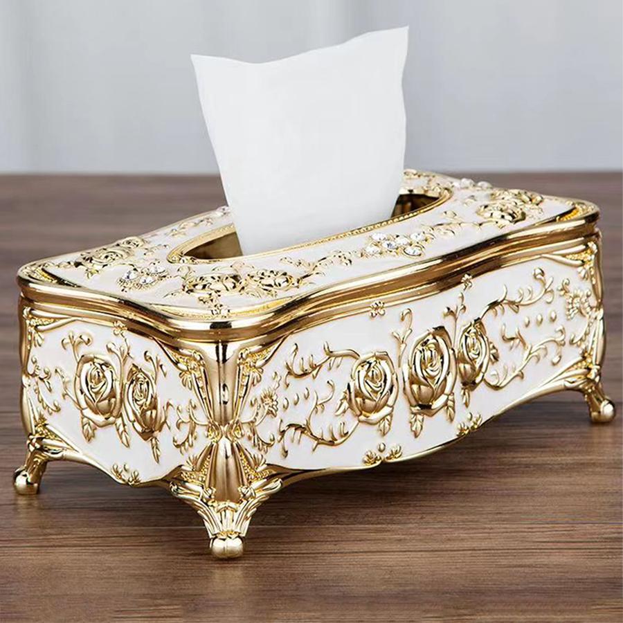1PC European Style Tissue Box, Home Kitchen, Living Room, Bedroom, Restaurant, Bar, Hotel Napkin Extraction Box, Plastic Box