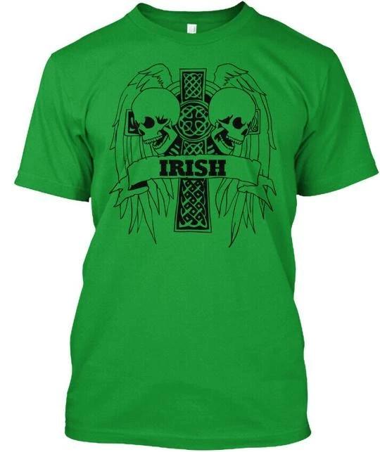 

Celtic Cross & Skulls Irish TTshirt Made in the USA Size S to 5XL S