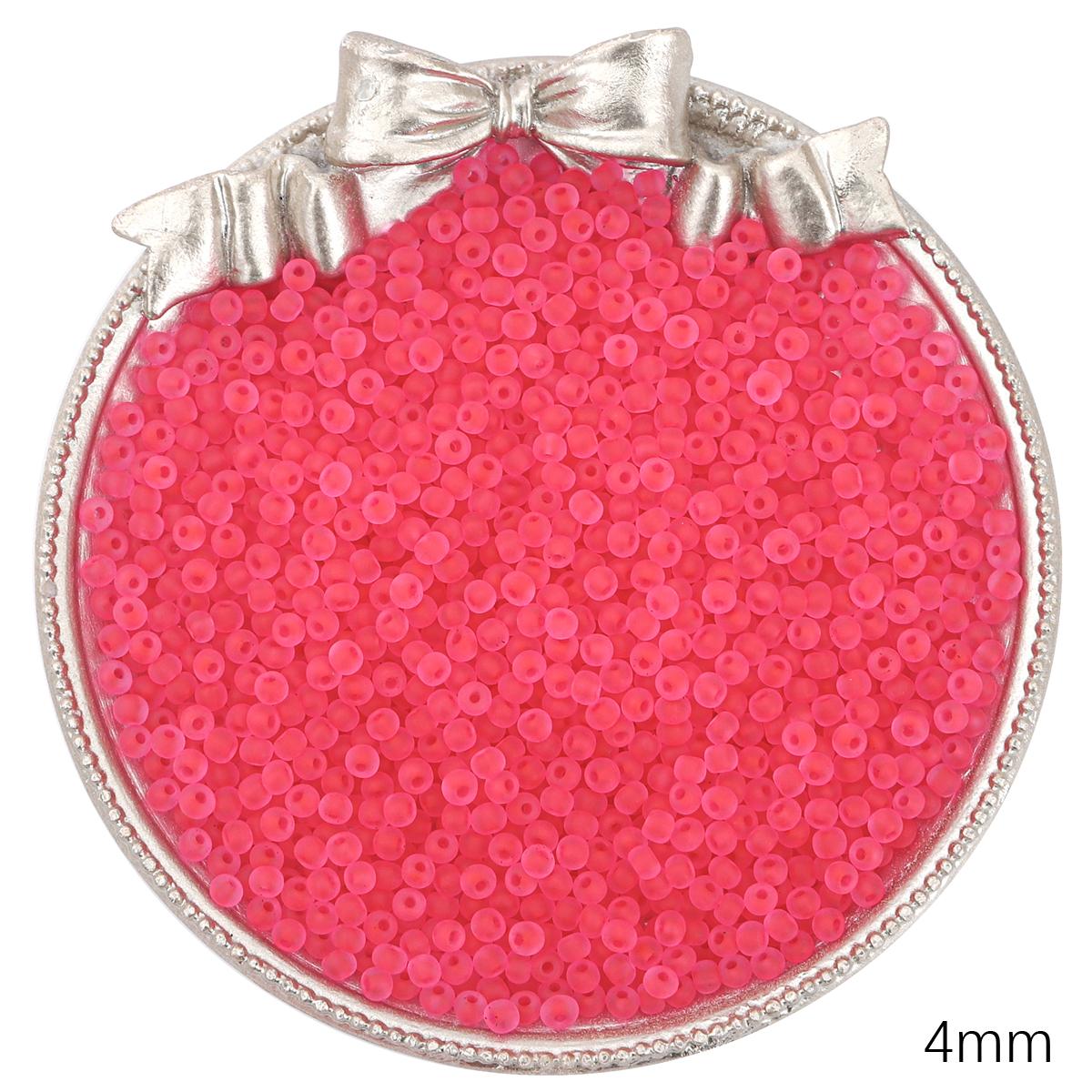 

Прозорі матові чеські скляні намистини Розсипний бісер для виготовлення ювелірних виробів своїми руками, шиття одягу, бісеру, аксесуарів C26 4mm 100pcs