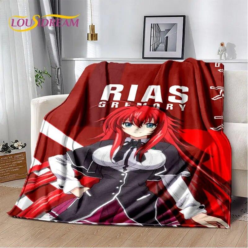 Anime High School D×D Sexy Girl Soft Plush Blanket,Flannel Blanket Throw Blanket for Living Room Bedroom Bed Sofa Picnic Cover